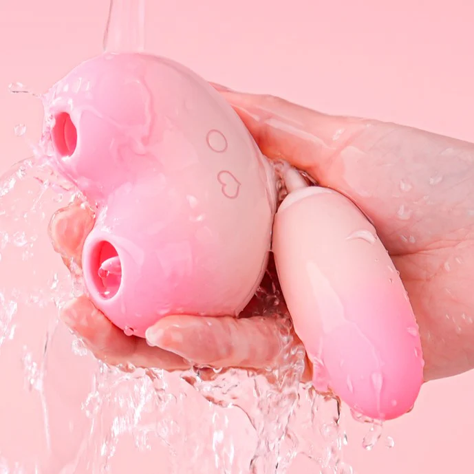 Clit Sucking & Licking G-Spot Egg Vibrator