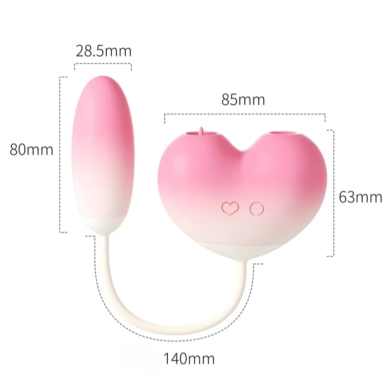 Clit Sucking & Licking G-Spot Egg Vibrator