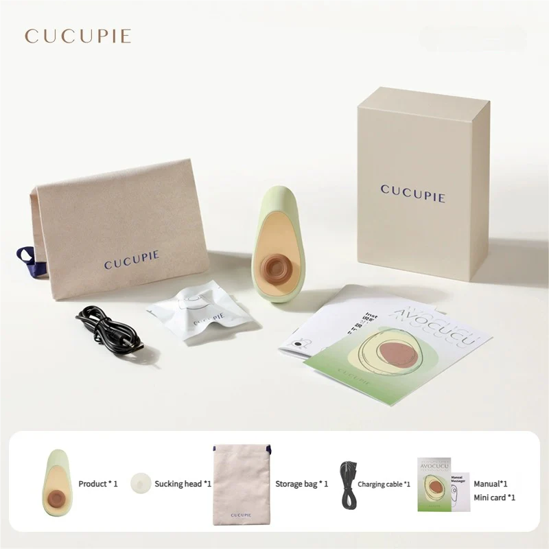 主图-07 CUCUPIE Avocado Clit Sucking Vibrator